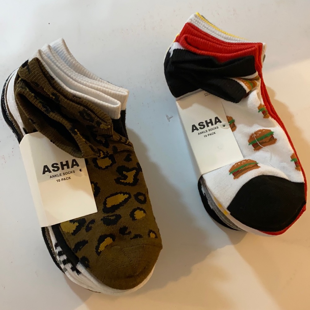 ASHA 20PAIRS LADIES ANKLE SOCKS 9-11
